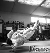 1978-1979, Warszawa, Polska.
Międzynarodowy Turniej Warszawski Judo w hali Akademii Wychowania Fizycznego.
Fot. Irena Jarosińska, zbiory Fundacji Ośrodka KARTA