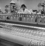Koniec lat 60., Łódź, Polska.
Prawdopodobnie pracownica Fabryki Koronek 