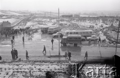 10.02.1961, Śląsk, Polska.
Teren kopalni Rybnickiego Okręgu Węglowego.
Fot. Irena Jarosińska, zbiory Ośrodka KARTA