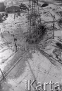 10.02.1961, Śląsk, Polska.
Teren kopalni Rybnickiego Okręgu Węglowego.
Fot. Irena Jarosińska, zbiory Ośrodka KARTA
