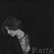 1976, Warszawa, Polska.
Dziennikarka Małgorzata Dzieduszycka-Ziemilska.
Fot. Irena Jarosińska, zbiory Ośrodka KARTA