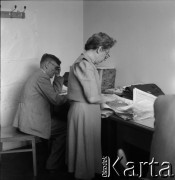 Lata 50., Warszawa, Polska.
Redakcja czasopisma 