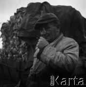 Lata 50., Warszawa, Polska.
Bazar Zieleniak.
Fot. Irena Jarosińska, zbiory Fundacji Ośrodka KARTA