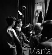 1961, Warszawa, Polska.
Casting do roli Wawrzka w filmie 