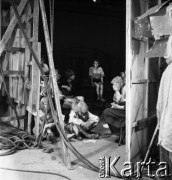 1961, Warszawa, Polska.
Casting do roli Wawrzka w filmie 
