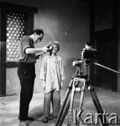 1961, Warszawa, Polska.
Casting do roli Wawrzka w filmie 