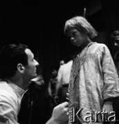 1961, Warszawa, Polska.
Casting do roli Wawrzka w filmie 