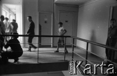 1961, Warszawa, Polska.
Casting do roli Wawrzka w filmie 