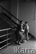 1961, Warszawa, Polska.
Casting do roli Wawrzka w filmie 