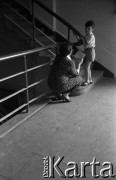 1961, Warszawa, Polska.
Casting do roli Wawrzka w filmie 