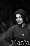 09.1959, Lądek Zdrój, woj. wrocławskie, Polska.
Aktorka Zofia Słaboszowska - sesja zdjęciowa podczas realizacji filmu 