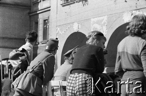09.1959, Lądek Zdrój, woj. wrocławskie, Polska.
Plan zdjęciowy do filmu 