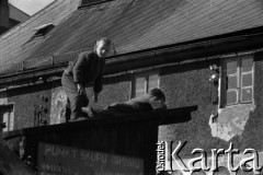 09.1959, Lądek Zdrój, woj. wrocławskie, Polska.
Plan zdjęciowy do filmu 