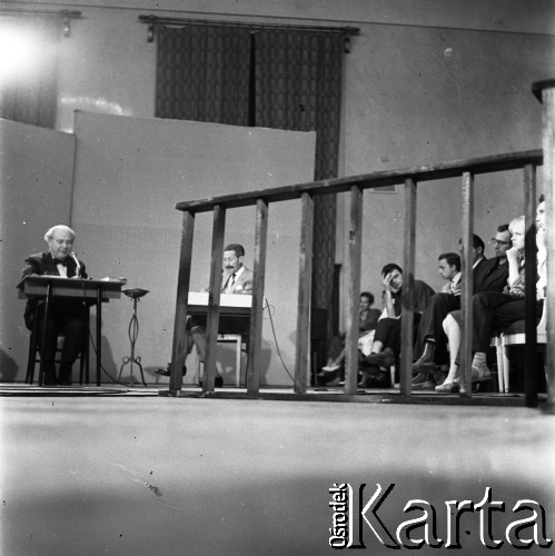 1961, Warszawa, Polska.
Realizacja programu telewizyjnego 