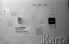 Lato 1981, Warszawa, Polska.
Wernisaż w mieszkaniu artystów - malarzy Małgorzaty Emilii i Andrzeja Dłużniewskich przy ul. Piwnej.
Fot. Irena Jarosińska, zbiory Ośrodka KARTA