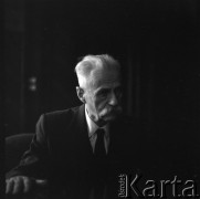 1970, Warszawa, Polska. 
Profesor Tadeusz Kotarbiński. 
Fot. Irena Jarosińska, zbiory Ośrodka KARTA