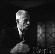 1970, Warszawa, Polska. 
Profesor Tadeusz Kotarbiński. 
Fot. Irena Jarosińska, zbiory Ośrodka KARTA