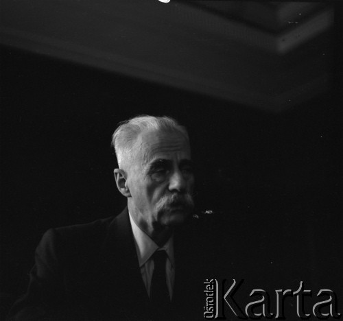1970, Warszawa, Polska. 
Profesor Tadeusz Kotarbiński. 
Fot. Irena Jarosińska, zbiory Ośrodka KARTA