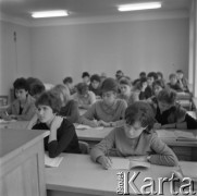 Lata 70., Lublin, Polska.
Uniwersytet im. Marii Curie-Skłodowskiej w Lublinie.
Fot. Irena Jarosińska, zbiory Ośrodka KARTA