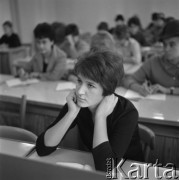 Lata 70., Lublin, Polska.
Uniwersytet im. Marii Curie-Skłodowskiej w Lublinie.
Fot. Irena Jarosińska, zbiory Ośrodka KARTA