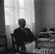 Lata 70., Warszawa, Polska.
Profesor socjologii Alvin Lee Bertrand.
Fot. Irena Jarosińska, zbiory Ośrodka KARTA