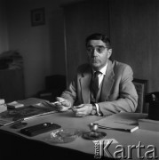 Lata 60.-70., Warszawa, Polska.
Profesor historii Aleksander Gieysztor.
Fot. Irena Jarosińska, zbiory Ośrodka KARTA