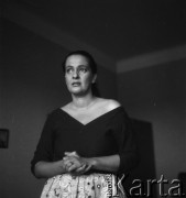 Lata 70., Polska.
Aktorka Hanna Skarżanka.
Fot. Irena Jarosińska, zbiory Ośrodka KARTA