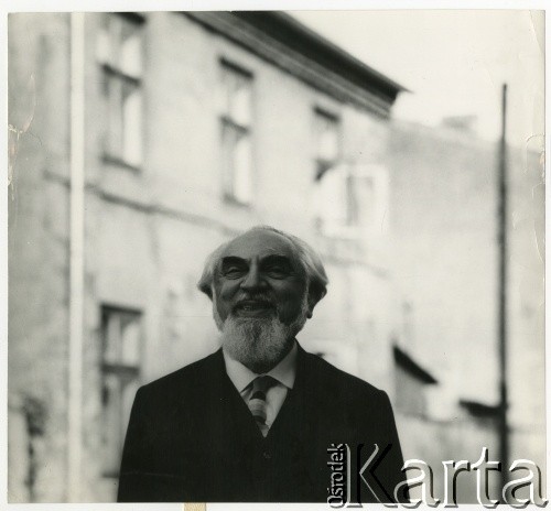 1963, Sieradz, Polska.
Ary Sternfeld (Szternfeld) - pionier kosmonautyki.
Fot. Irena Jarosińska, zbiory Ośrodka KARTA