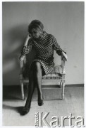 1967, Warszawa, Polska.
Aktorka Joanna Szczerbic.
Fot. Irena Jarosińska, zbiory Ośrodka KARTA
