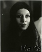 Lata 70., Warszawa, Polska.
Aktorka Barbara Wrzesińska.
Fot. Irena Jarosińska, zbiory Ośrodka KARTA