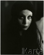 Lata 70., Warszawa, Polska.
Aktorka Barbara Wrzesińska.
Fot. Irena Jarosińska, zbiory Ośrodka KARTA
