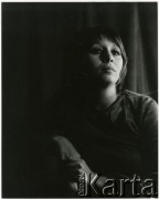 Lata 70., Warszawa, Polska.
Aktorka Barbara Wrzesińska.
Fot. Irena Jarosińska, zbiory Ośrodka KARTA