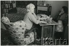 Lata 60., Polska.
Aktorka Alina Janowska. 
Fot. Irena Jarosińska, zbiory Ośrodka KARTA