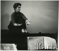 Lata 60., Polska.
Aktorka Alina Janowska. 
Fot. Irena Jarosińska, zbiory Ośrodka KARTA