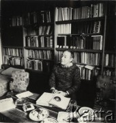 Grudzień 1984, Warszawa, Polska
Pisarz Józef Hen.
Fot. Irena Jarosińska, zbiory Ośrodka KARTA