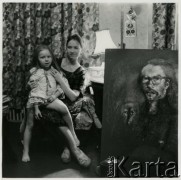 Lata 60. lub 70., Polska.
Malarka Viola Wieczorek.
Fot. Irena Jarosińska, zbiory Ośrodka KARTA 
