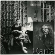 Lata 60. lub 70., Polska.
Malarka Viola Wieczorek.
Fot. Irena Jarosińska, zbiory Ośrodka KARTA 
