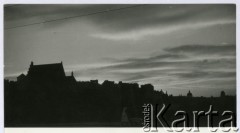 Lata 50. lub 60., Warszawa, Polska.
Panorama Starego Miasta.
Fot. Irena Jarosińska, zbiory Ośrodka KARTA
