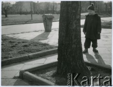 Lata 50., Warszawa, Polska.
Chłopiec.
Fot. Irena Jarosińska, zbiory Ośrodka KARTA