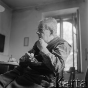 1963, Zakopane, woj. krakowskie, Polska.
Juliusz Zborowski, wieloletni dyrektor Muzeum Tatrzańskiego.
Fot. Irena Jarosińska, zbiory Ośrodka KARTA