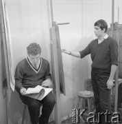 1960-1972, Warszawa, Polska.
Zajęcia z rysunku w Państwowym Ognisku Plastycznym przy ul. Nowolipie 4.
Fot. Irena Jarosińska, zbiory Ośrodka KARTA