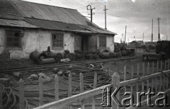 1955-1957, Workuta, Komi ASRR, ZSRR.
Teren jednej z kopalń. 
Fot. Eugeniusz Cydzik, udostępnił Eugeniusz Cydzik w ramach projektu 