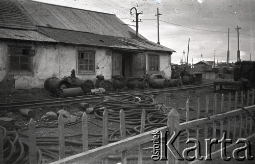 1955-1957, Workuta, Komi ASRR, ZSRR.
Teren jednej z kopalń. 
Fot. Eugeniusz Cydzik, udostępnił Eugeniusz Cydzik w ramach projektu 