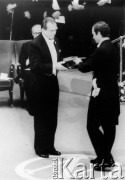 8-12.12.1980, Sztokholm, Szwecja.
Czesław Miłosz odbiera literacką Nagrodę Nobla.
Fot. Tomasz Abramowicz, zbiory Ośrodka KARTA