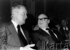 8-12.12.1980, Sztokholm, Szwecja.
Nobel dla Czesława Miłosza, Jerzy Giedroyc i Stefan Kisielewski.
Fot. Tomasz Abramowicz, zbiory Ośrodka KARTA