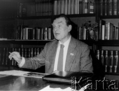8-12.12.1980, Sztokholm, Szwecja.
Czesław Miłosz po odebraniu literackiej Nagrody Nobla.
Fot. Tomasz Abramowicz, zbiory Ośrodka KARTA