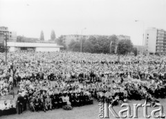 28.06.1981, Poznań, Polska.
Odsłoniecie pomnika Ofiar Czerwca 1956.
Fot. Tomasz Abramowicz, zbiory Ośrodka KARTA