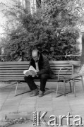 Październik 1979, Warszawa, Polska.
Głodówka członków Komitetu Obrony Robotników w kościele św. Krzyża, Jacek Kuroń.
Fot. Janusz Krzyżewski, zbiory Ośrodka KARTA