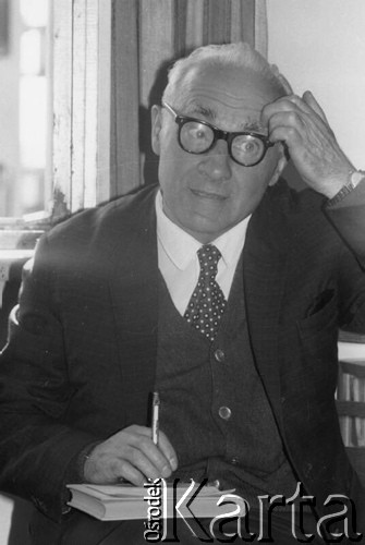 Październik 1979, Warszawa, Polska.
Spotkanie Zespołu Wykonawczego Rady Sygnatariuszy Ruchu Obrony Praw Człowieka i Obywatela; Marian Gołębiewski.
Fot. Janusz Krzyżewski, zbiory Ośrodka KARTA