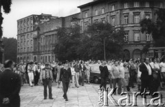 01.09.1979, Warszawa, Polska.
Manifestacja patriotyczna - moment powstania Konfederacji Polski Niepodległej.
Fot. Janusz Krzyżewski, zbiory Ośrodka KARTA